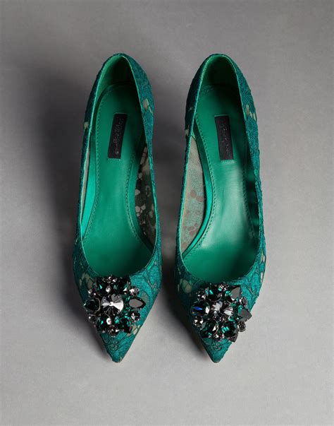 dolce gabbana green shoes|dolce and gabbana heels price.